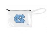 Clear UNC Gameday Wristlet